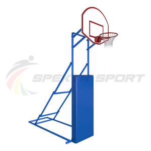 Купить Стойка стритбольная складная с фанерным щитом, кольцом, сеткой и защитой Street в Юрюзани 